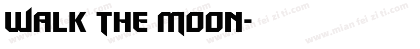 Walk The Moon字体转换
